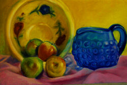 Still Life with Blue Pitcher